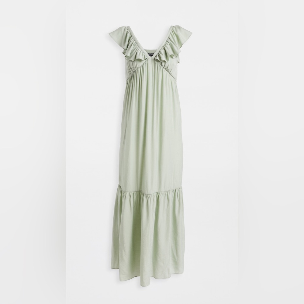 O.P.T. Light Green Jay Maxi Dress